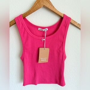 Reformation Fuchsia Tank Top